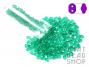 Transparent Emerald Matte Superduo - 15 Gram Tube